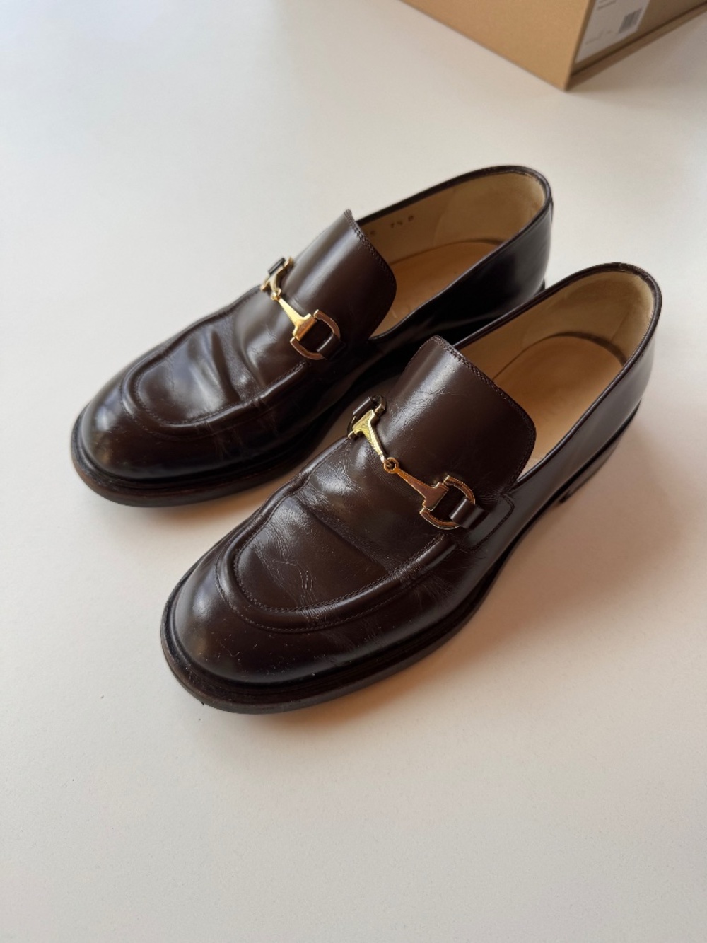 Vintage Gucci Horsebit Loafer – Dark Brown Leather (Goat) – Size 7.5 B / EU 37.5